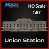 Historic Union Station Scale Model - HO Scale 1:87 - Trackside