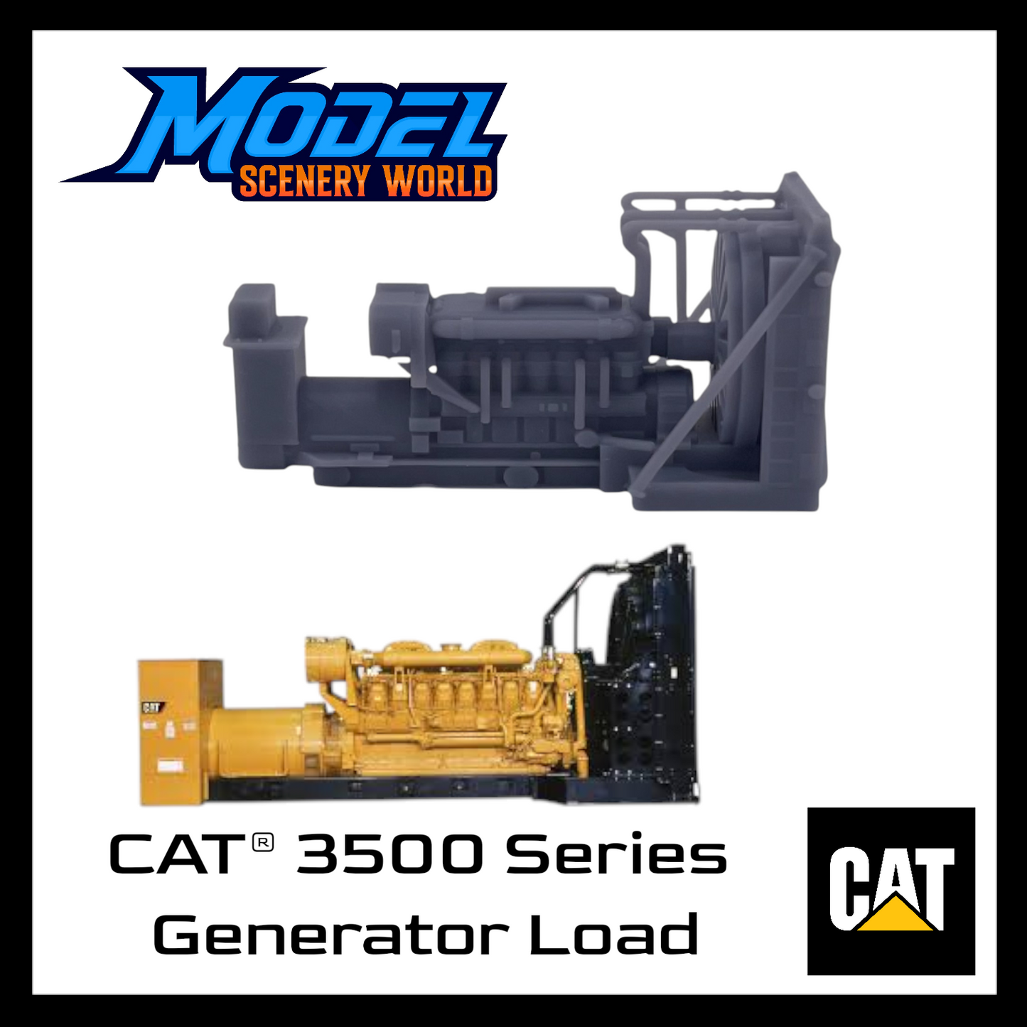 CAT® 3500 Series Generator Load – Scale Model - HO Scale 1:87