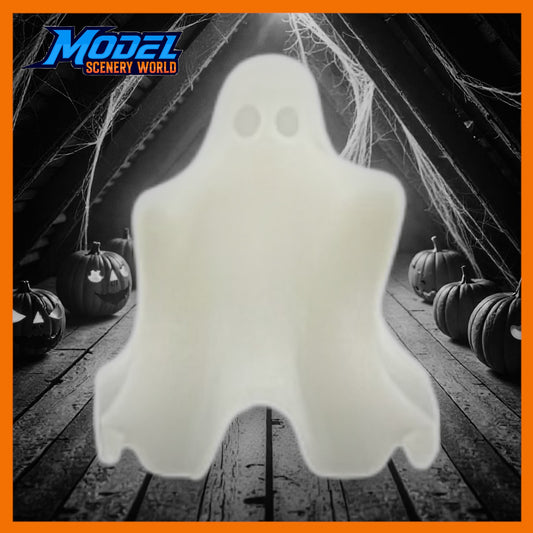 Ghost of Box Car Willie - N Scale 1:160 Model - White - Halloween
