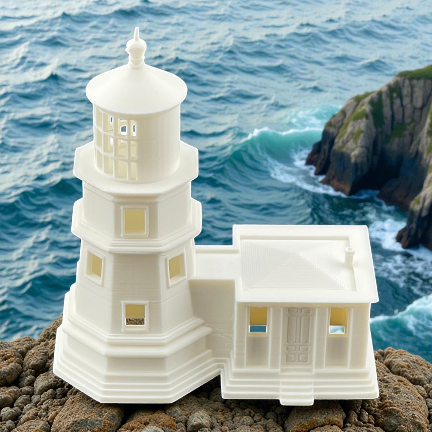 Split Rock Lighthouse - HO Scale 1:87 - White