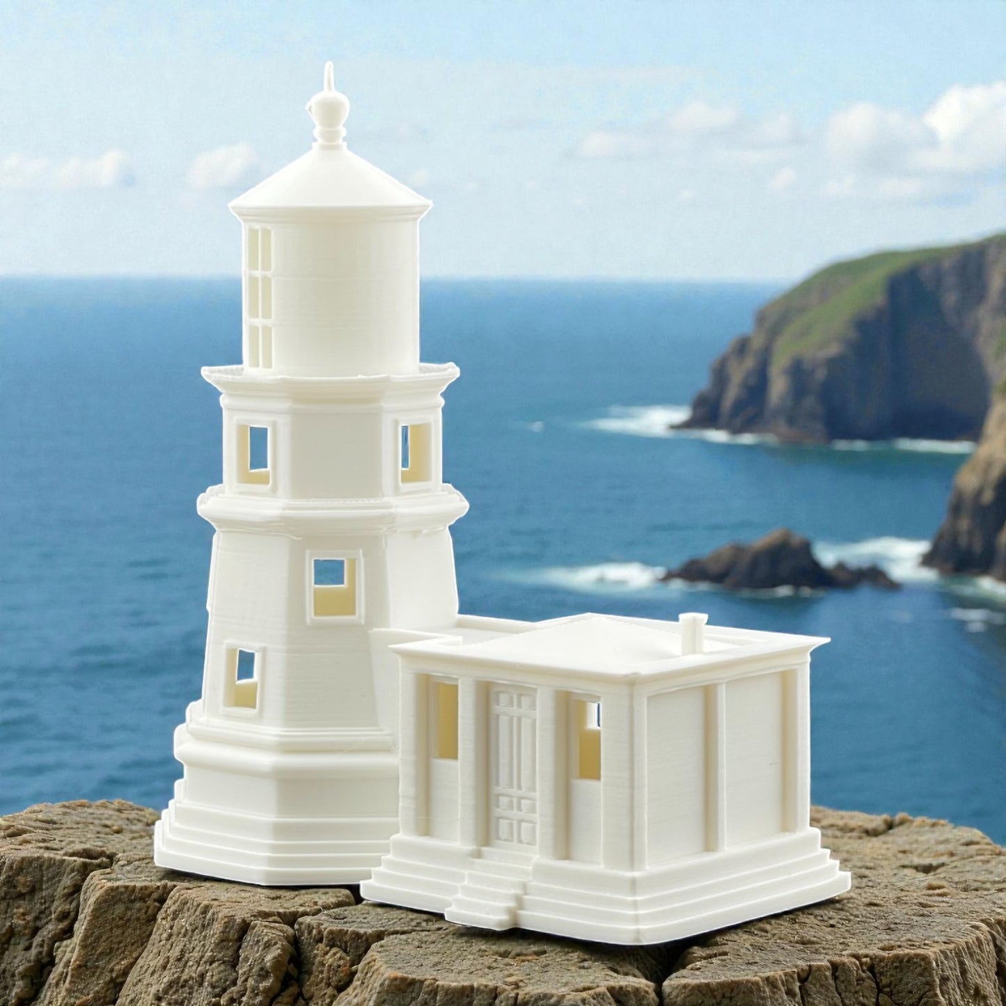 Split Rock Lighthouse - HO Scale 1:87 - White