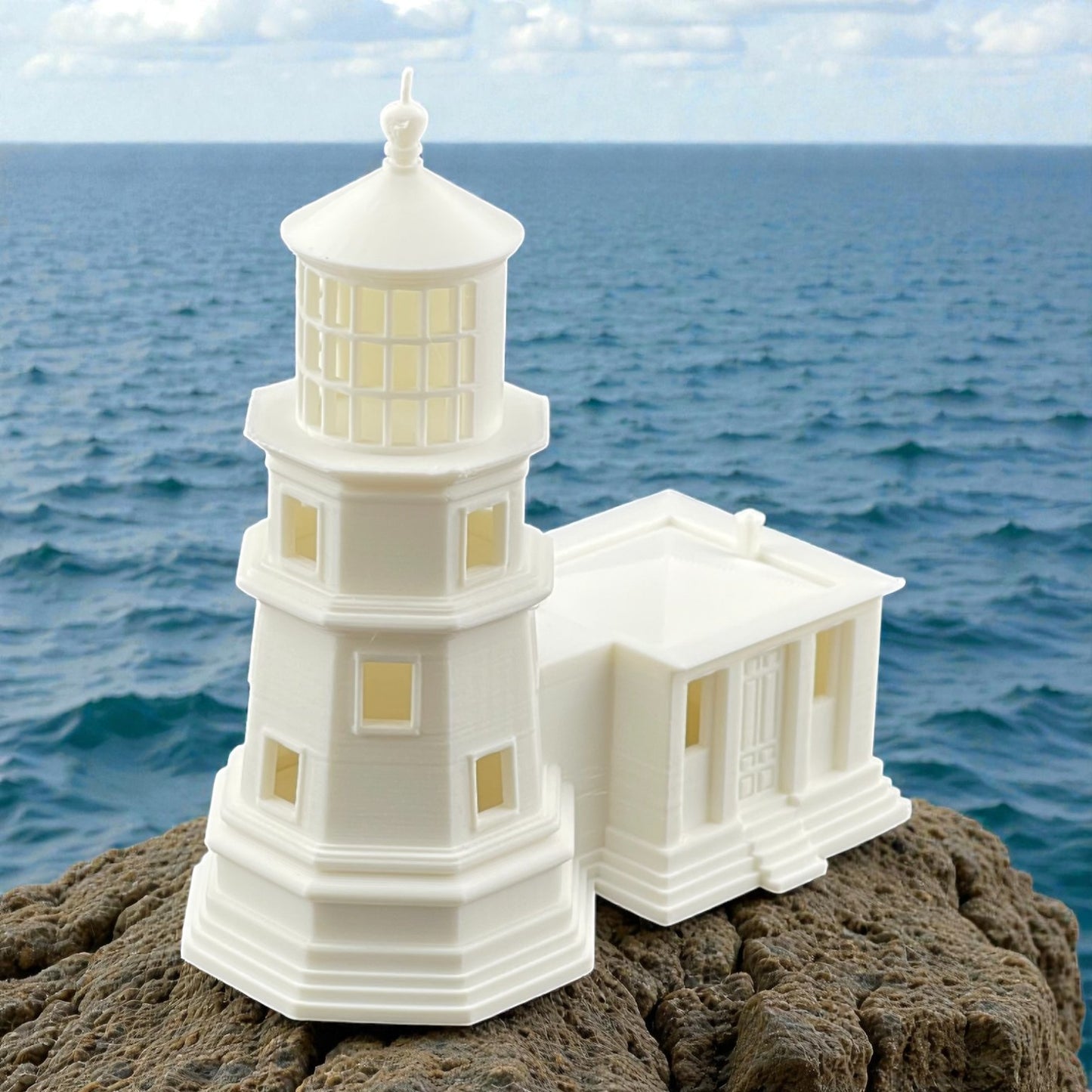 Split Rock Lighthouse - HO Scale 1:87 - White
