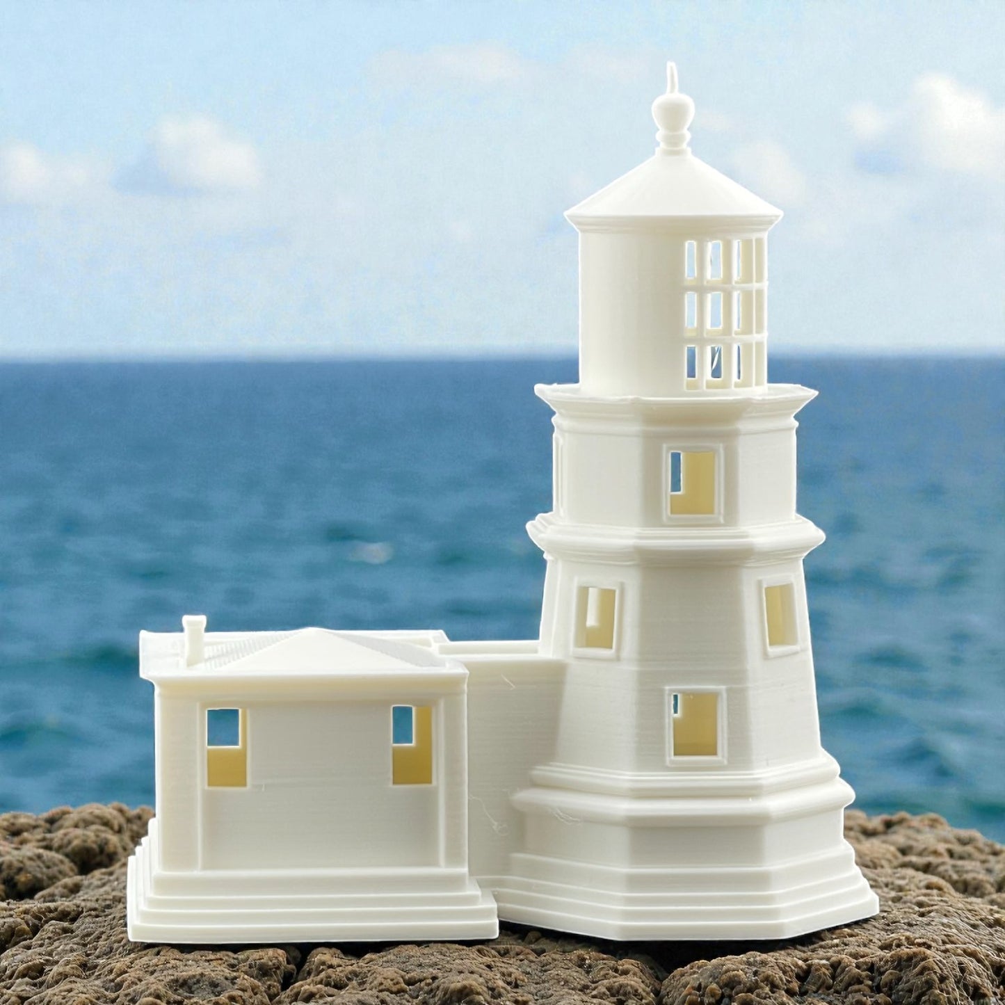 Split Rock Lighthouse - HO Scale 1:87 - White