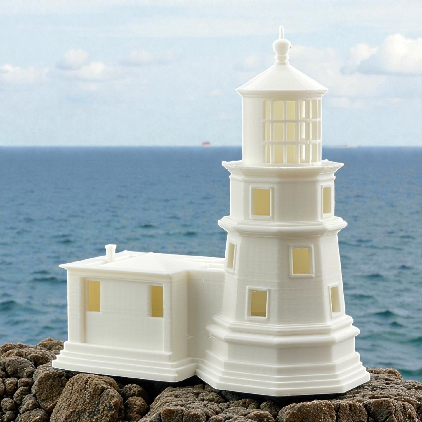 Split Rock Lighthouse - HO Scale 1:87 - White