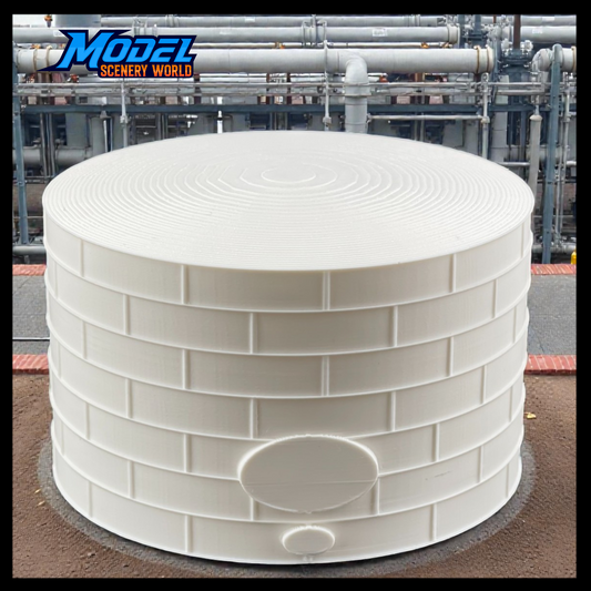 Standard Oil or Fuel Tank - G Scale - 1:24 - White - 11 Sizes AVAILABLE