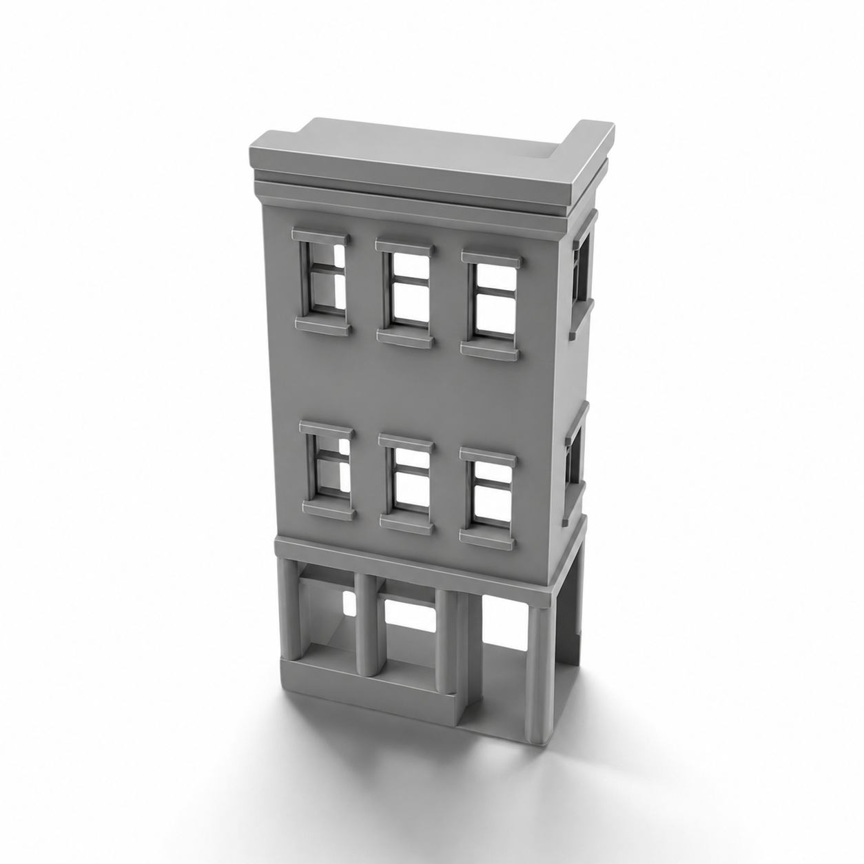 HO Scale 1:87 Main Street Relief Building #7 RH