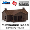 The Milwaukee Road - COMPANY HOUSE - HO Scale 1:87 - Brown
