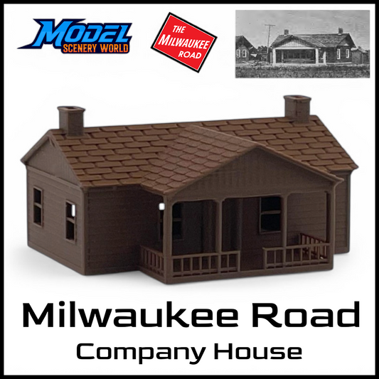 N Scale 1:160 The Milwaukee Road COMPANY HOUSE - Brown