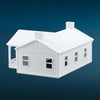 The Milwaukee Road - COMPANY HOUSE - N Scale 1:160 - White