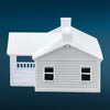 The Milwaukee Road - COMPANY HOUSE - N Scale 1:160 - White