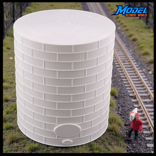 Tall Oil or Fuel Tank - ZZ Scale - 1:300 - White - 11 Sizes AVAILABLE
