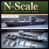 Container Ship Model – FeederMax – Waterline Cut – N Scale – Gray