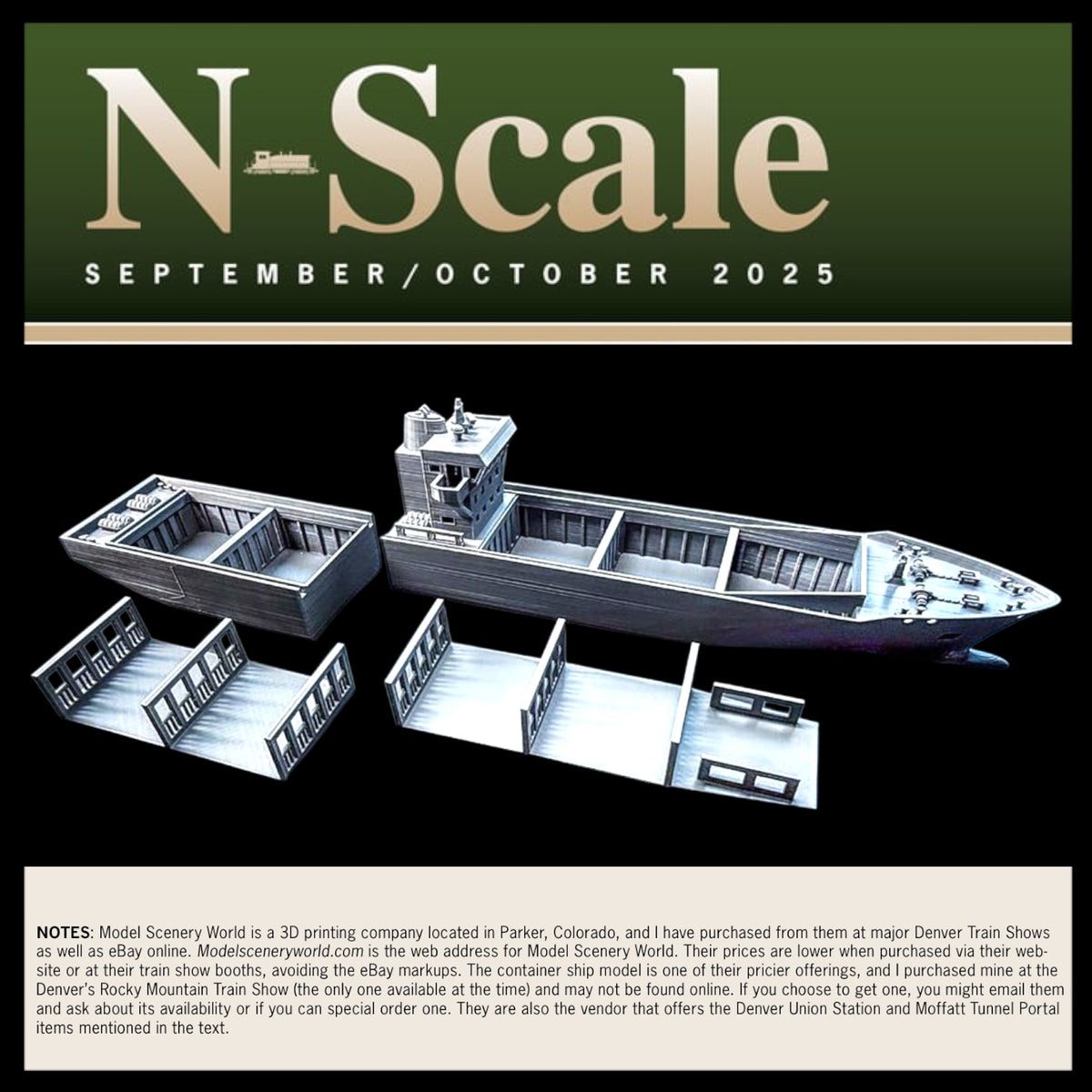 N Scale 1:160 FeederMax Waterline Cut Container Ship