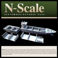Container Ship Model – FeederMax – Waterline Cut – N Scale – Gray