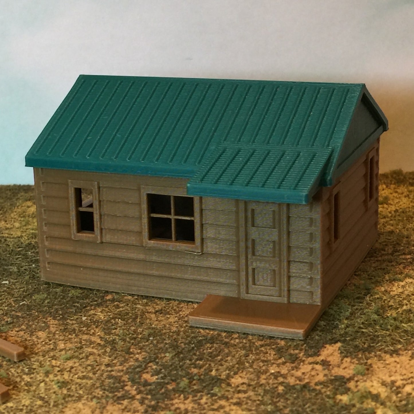 "The Outdoor Series" - Cabin #1 - Camping - Modeled in Color  TT Scale 1:120