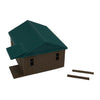 "The Outdoor Series" - Cabin #1 - Camping - Modeled in Color  O Scale 1:48
