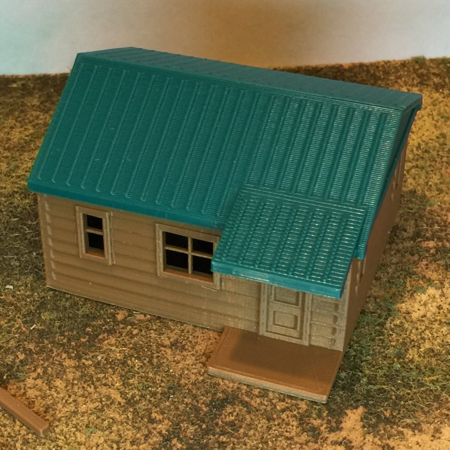 "The Outdoor Series" - Cabin #1 - Camping - Modeled in Color - HO Scale 1:87