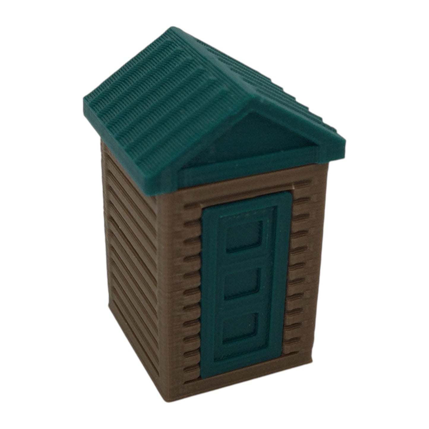 "The Outdoor Series" OUTHOUSE Camping - Modeled in Color - HO Scale 1:87