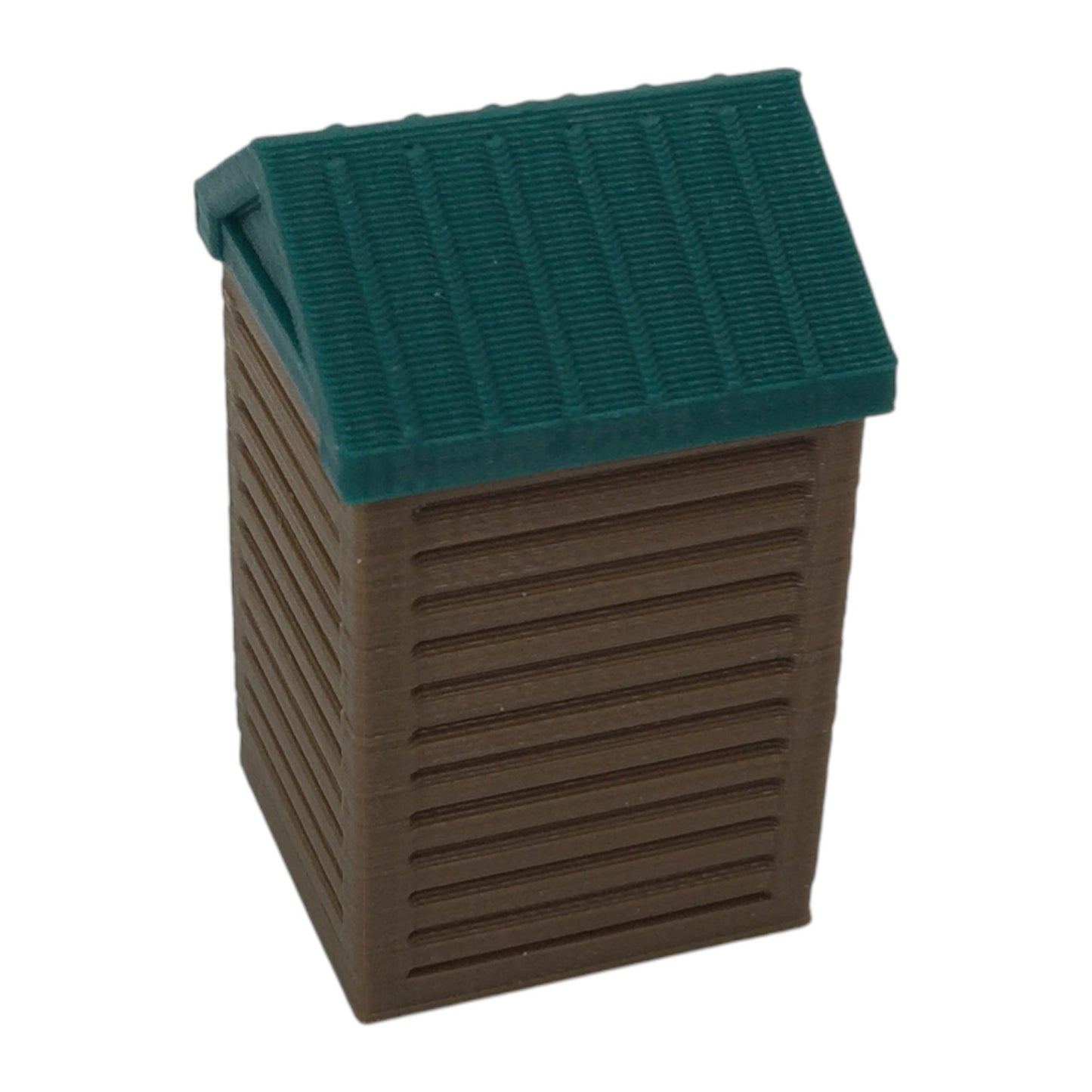 "The Outdoor Series" OUTHOUSE Camping - Modeled in Color - HO Scale 1:87