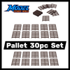 Pallets (30pk) - TT Scale 1:120 - Brown