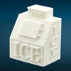 (2) RETAIL ICE BOX - ICE COOLER MACHINE - S Scale 1:64 - LEER POLAR Bag Chest Block