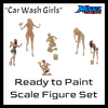 Ready to Paint Scale Model of Bikini Carwash Girls by Model Scenery World
