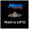 Retro UFO Scale model by Model Scenery World