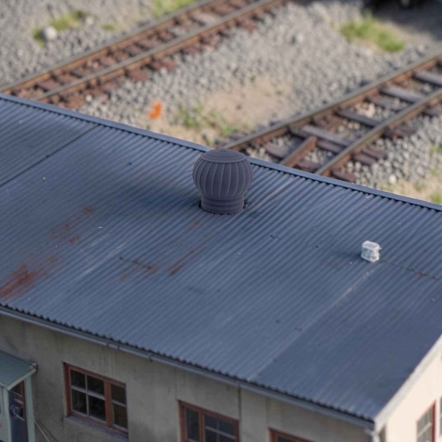 O Scale 1:48 Turbine Globe Roof Vent Resin 10pc Set