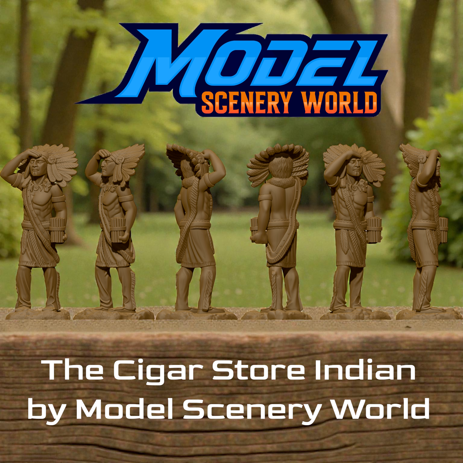 Scale Cigar Store Indian by Model Scenery World