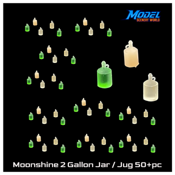 Moonshine Jar / Jug 2 Gallon 50+pc - HO Scale