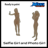 Scale Model Figures of Photo Girls - Selfie Girl and Camera Girl by Model Scenery World