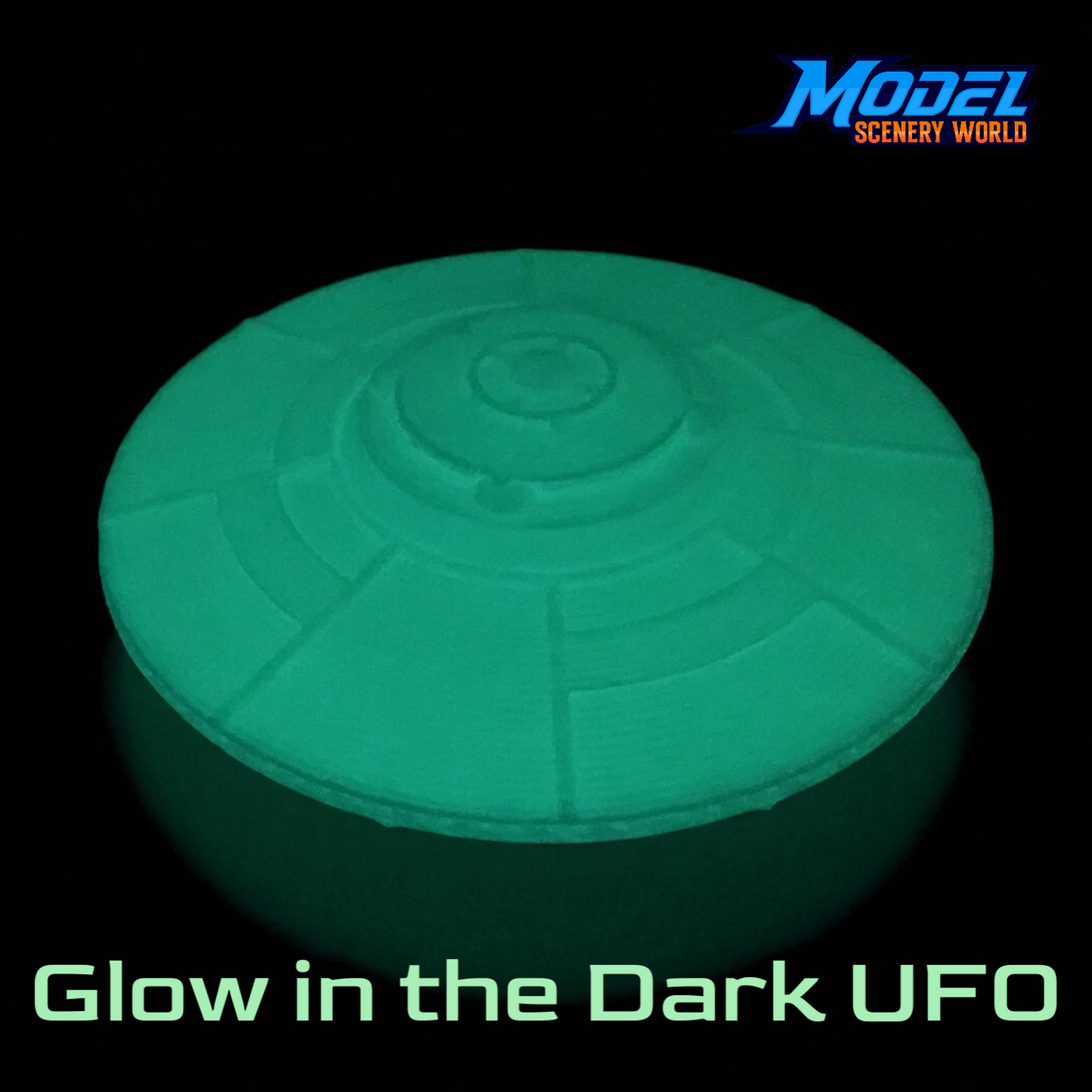 Scale Model of Area 51 UFO Glow in the Dark by Model Scenery World