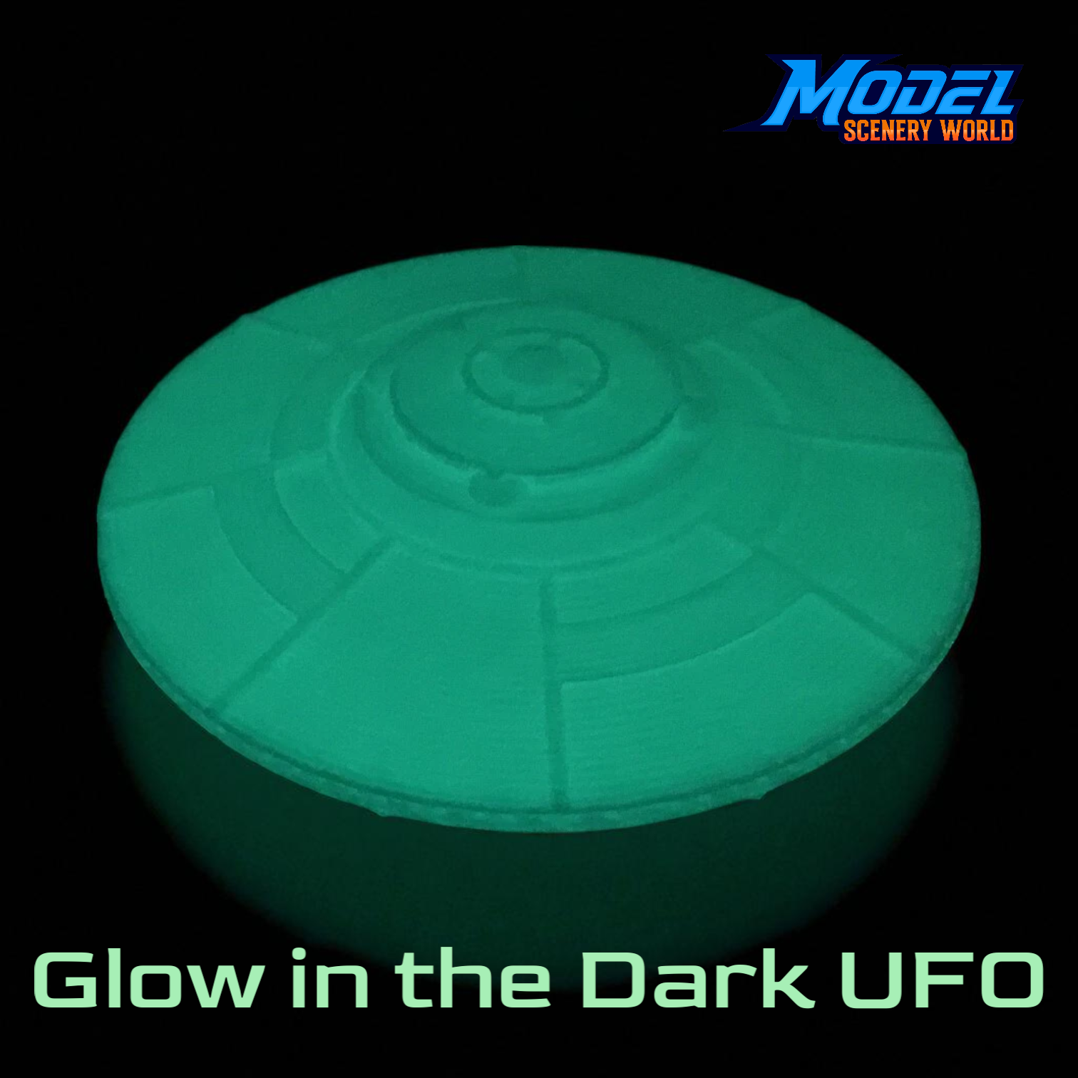 Scale Model of Area 51 UFO Glow in the Dark by Model Scenery World