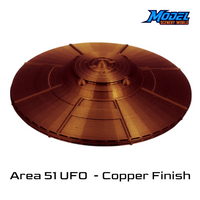 Scale Model of Area 51 UFO with a Copper Finish by Model Scenery World