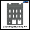 Scale Model of Backdrop Building BG #4 by Model Scenery 