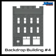 Scale Model of Backdrop Building BG #4 by Model Scenery 
