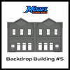 Scale Model of Backdrop Building BG #5 by Model Scenery 