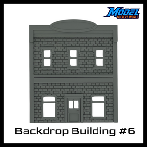 Scale Model of Backdrop Building BG #6 by Model Scenery 