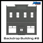Scale Model of Backdrop Building BG #8 by Model Scenery World