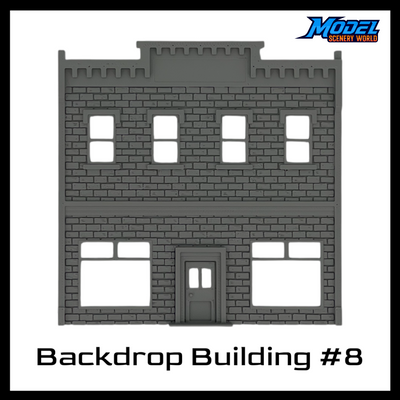 Scale Model of Backdrop Building BG #8 by Model Scenery World