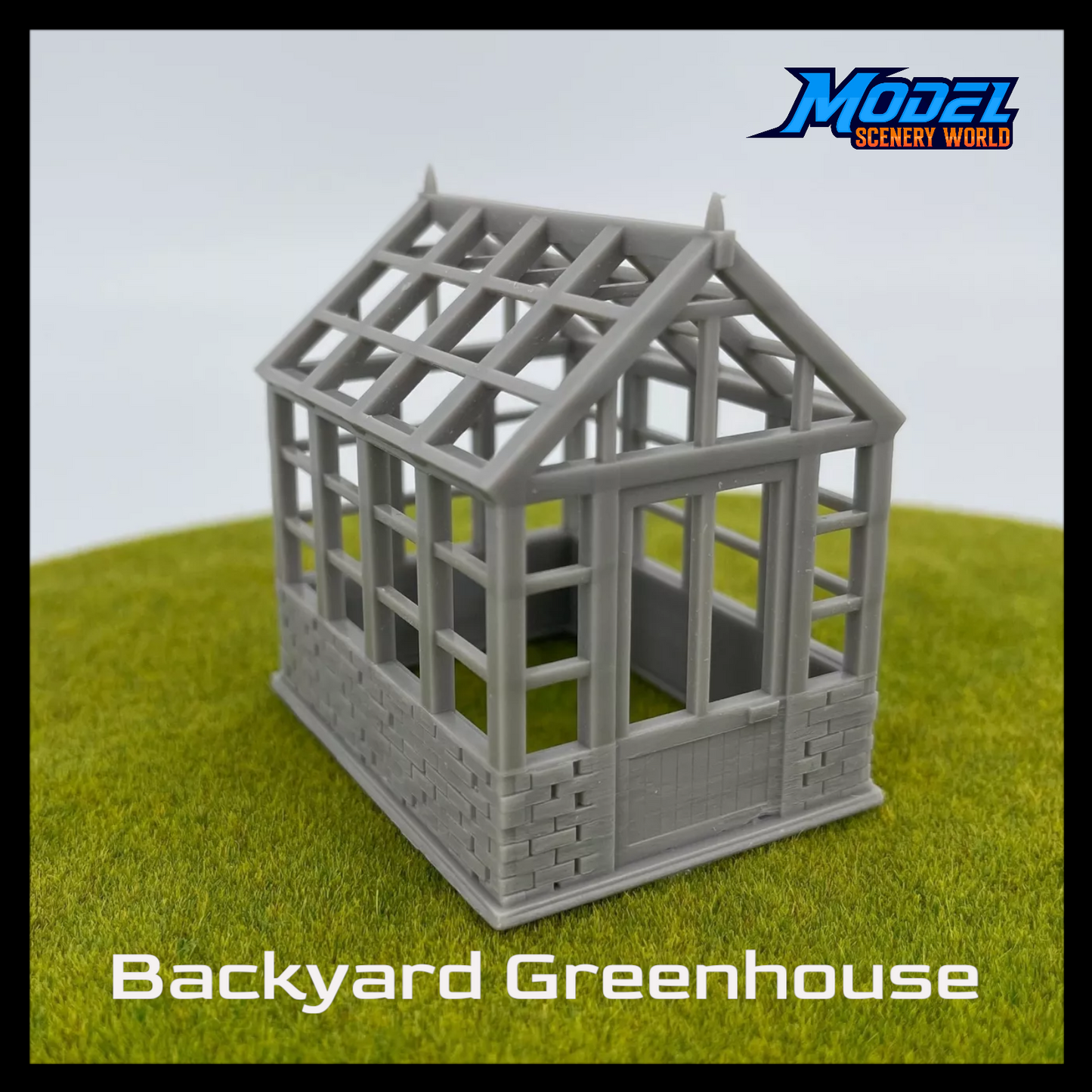 Scale Model of Backyard Greenhouse by Model Scenery World