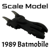 Scale Model of Batmobile - Burton  '89' - Modeled in Black Resin