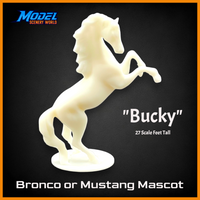 Scale Model of Bucky the Bronco or Mustang Mascot 27' by Model Scenery World