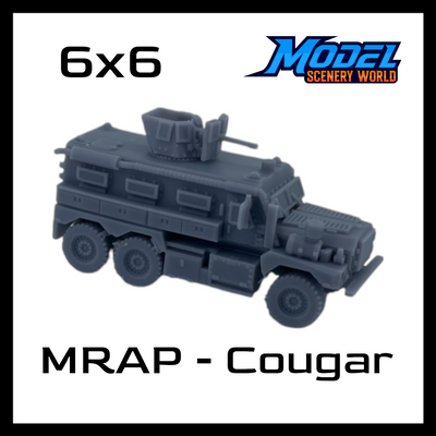 Scale Model of Cougar MRAP 6x6 HEV Model Scenery World