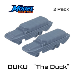 Scale Model of DUKU "The Duck" with Canvas Top by Model Scenery World 