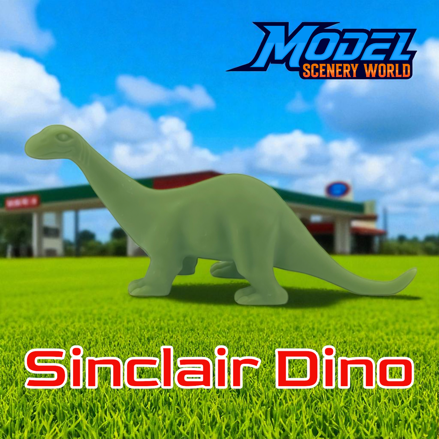 Scale Model of Dino for Sinclair Station by Model Scenery World