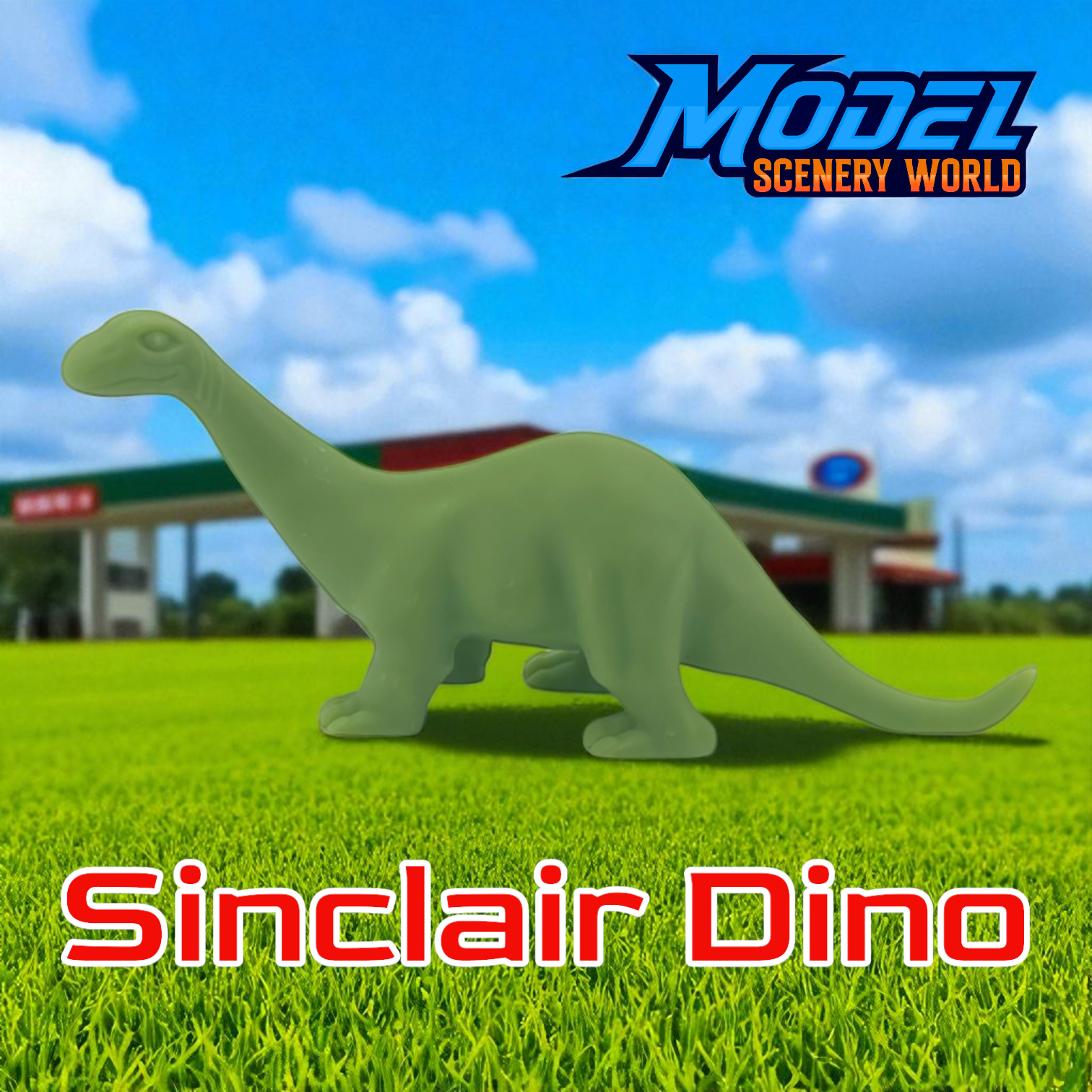 Scale Model of Dino for Sinclair Station by Model Scenery World