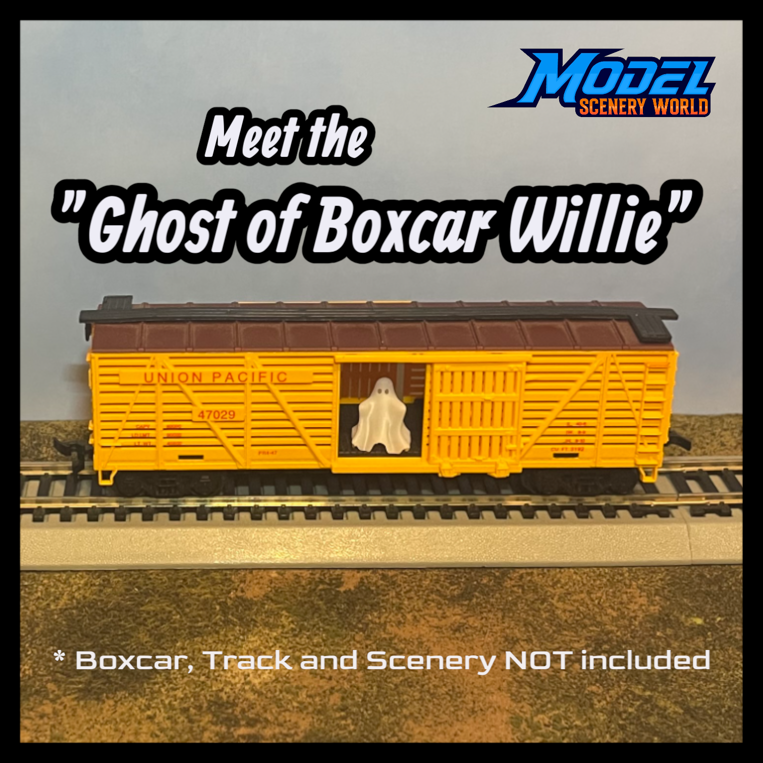 Scale Model of Ghost of Box Car Willie by Model Scenery World