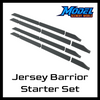 Scale Model of Jersey Barrier Starter Set by Model Scenery World