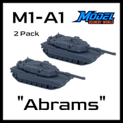 Scale Model of M1-A1 Abrams Tank by Model Scenery World